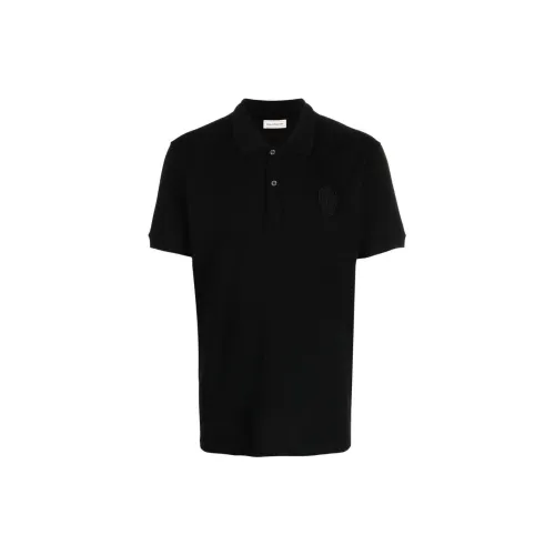 Alexander McQueen Polo Shirts Men Black