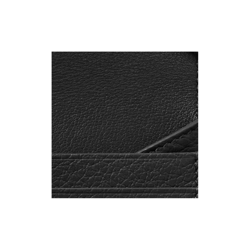 CARTIER Must De Cartier Textured Calfskin Card Holder Men's Black-5
