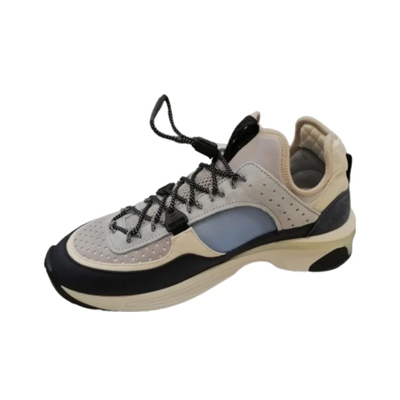 CHANEL Low Top Casual Shoes Women's White Blue Black-2
