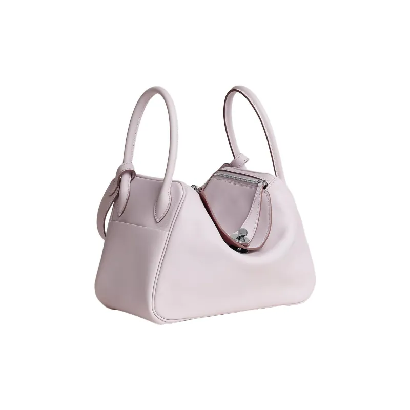 HERMES Lindy Swift Calfskin Handbag Shoulder Bag Women's Light Purple/Gold Brown-1
