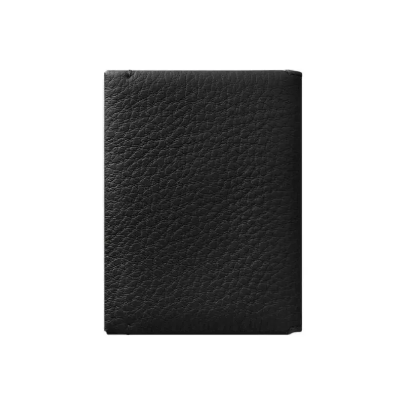 CARTIER Must De Cartier Textured Calfskin Card Holder Men's Black-1