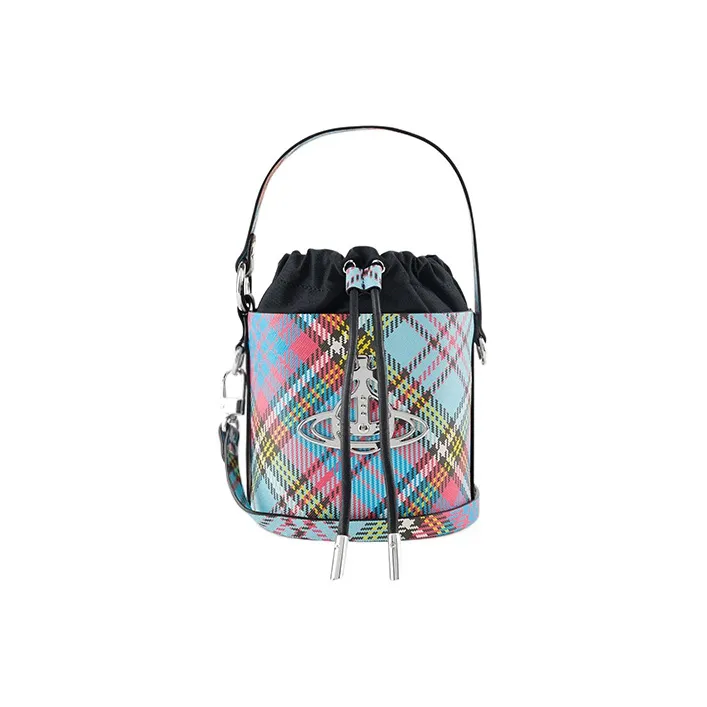 Vivienne Westwood DAISY Polyurethane Bucket Bag, Shoulder Bag, Crossbody Bag, Handbag Regular Women's Multicolor-1