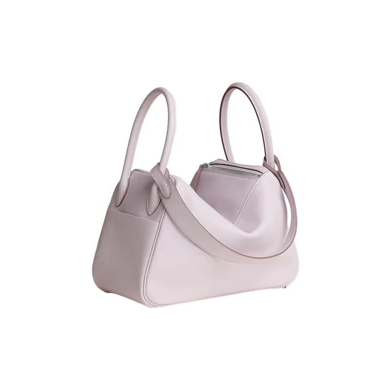 HERMES Lindy Swift Calfskin Handbag Shoulder Bag Women's Light Purple/Gold Brown-2