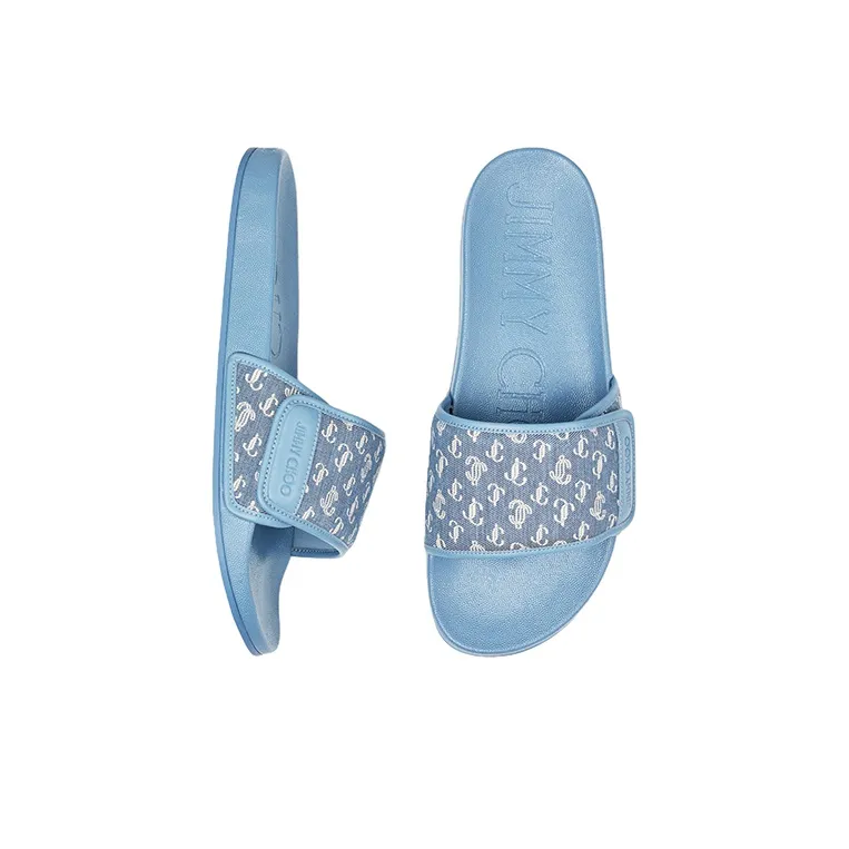 Jimmy Choo Fitz Monogram-jacquard Slides-4