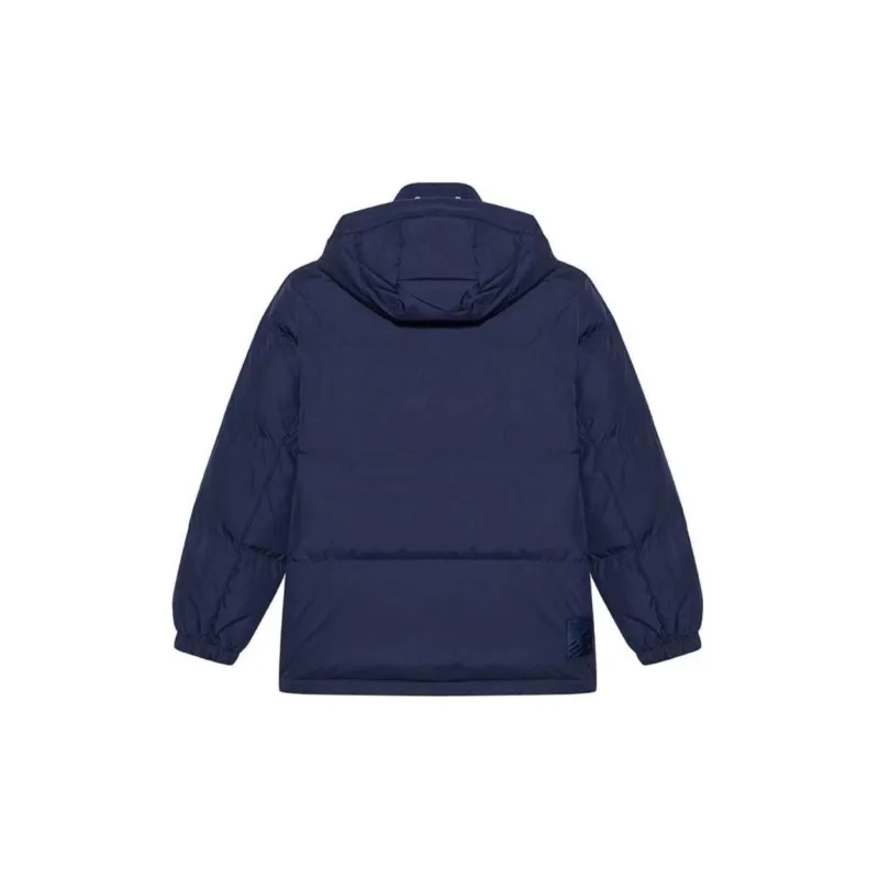 New Balance Down Jackets Unisex Blue With White Lettering-3