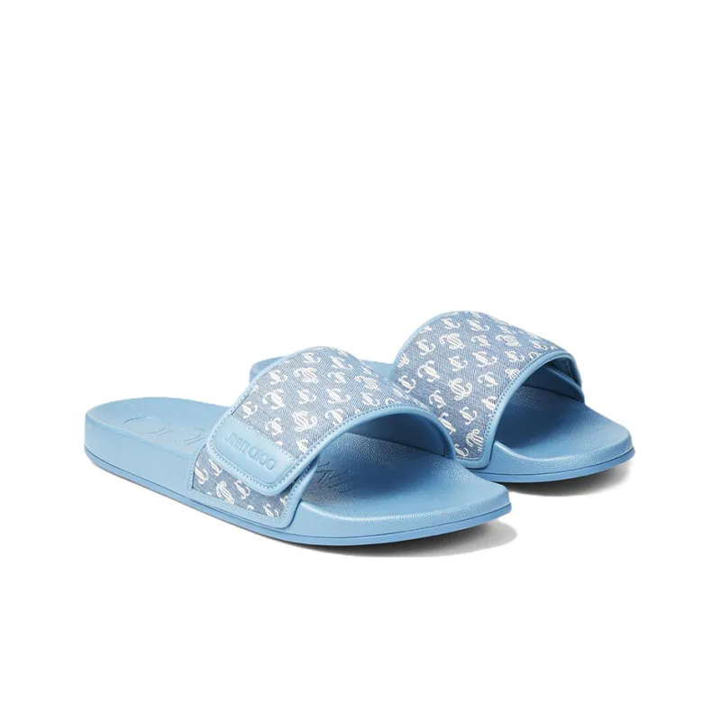 Jimmy Choo Fitz Monogram-jacquard Slides-2