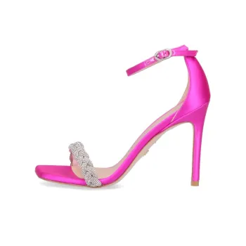 stuart weitzman 107mm Crystal-embellished Strap Sandals