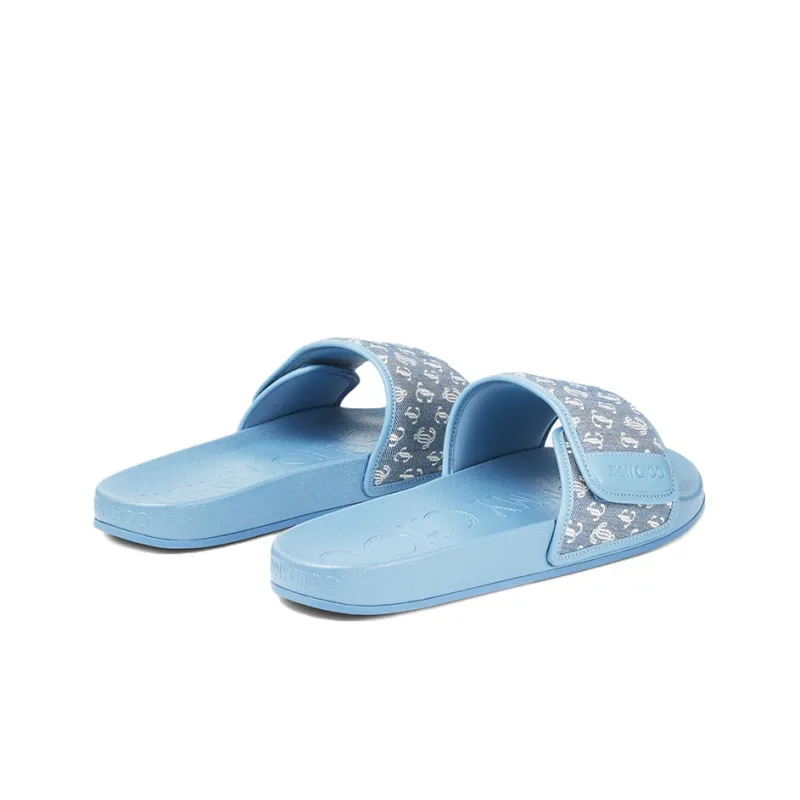 Jimmy Choo Fitz Monogram-jacquard Slides-3