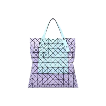 ISSEY MIYAKE Prism Artificial Leather With Polyester Shoulder Bag, Handbag Unisex Saxophone Blue