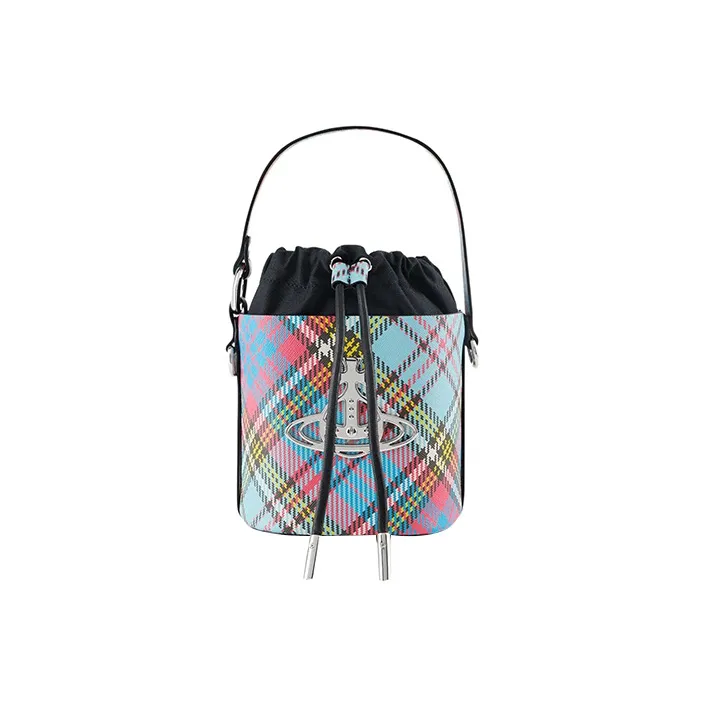 Vivienne Westwood DAISY Polyurethane Bucket Bag, Shoulder Bag, Crossbody Bag, Handbag Regular Women's Multicolor-0
