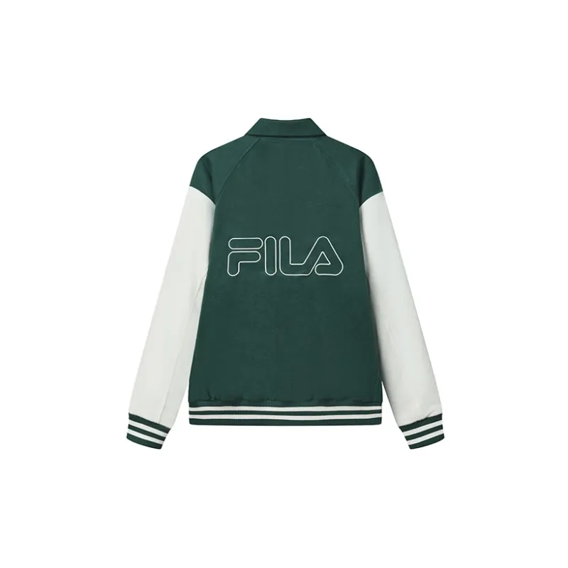 FILA Baseball Jacket Women's Wheat Sprout Green-1