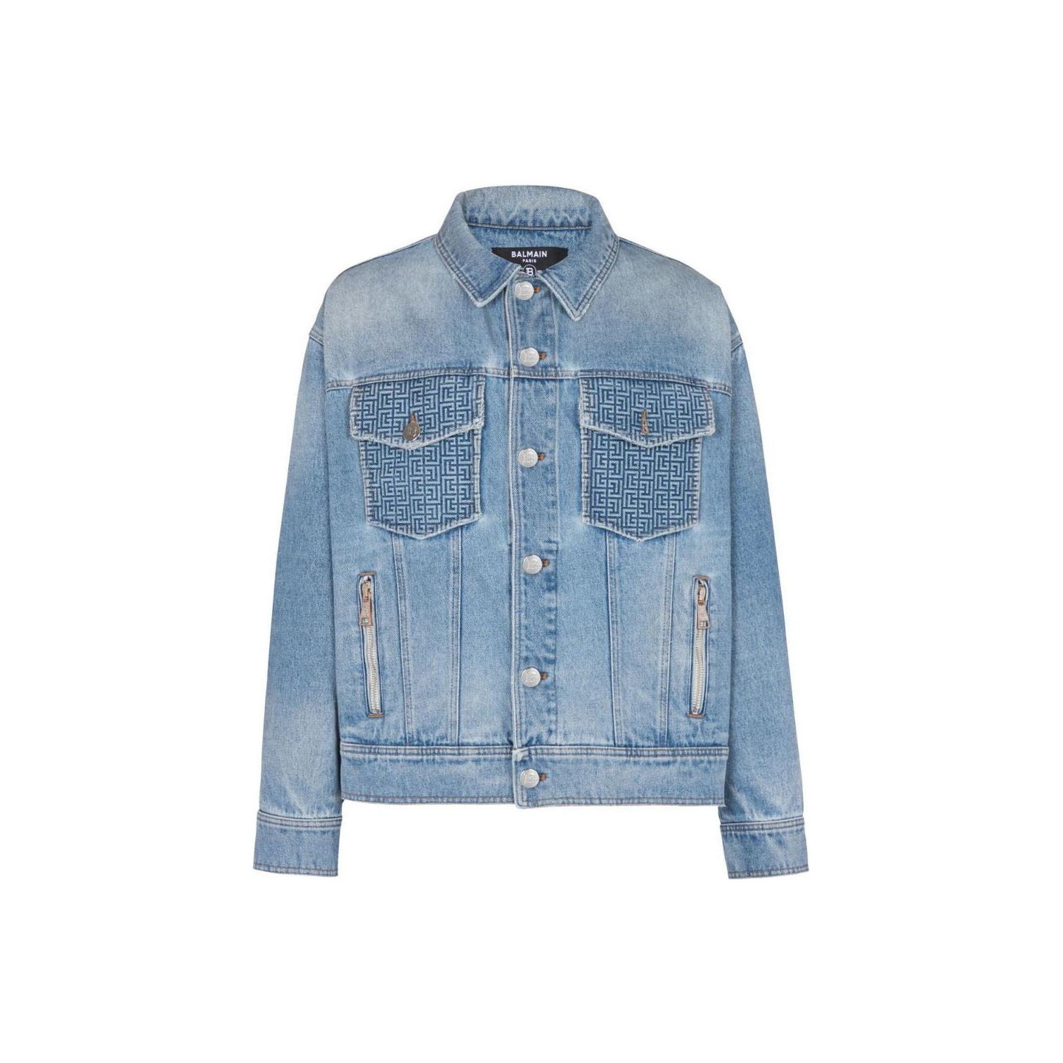 Balmain denim jacket mens hotsell