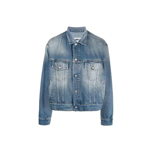 MM6 Maison Margiela Denim Jackets Men Blue