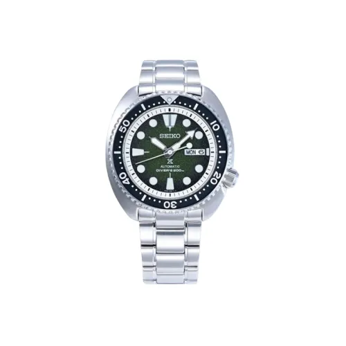 SEIKO Automatic Mechanical Movement Stainless Steel Strap Japanese / Korean Watches Men's Watches Green Dial