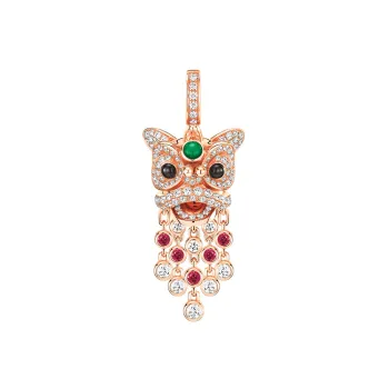 Qeelin Xixi 18K Rose Gold Charm/Pendant Women's