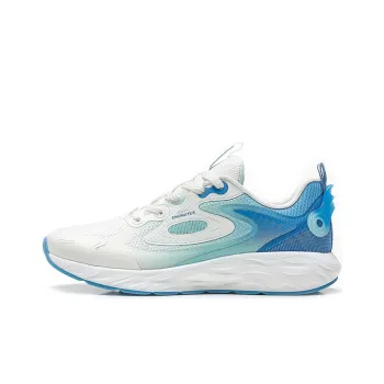 XTEP Polygon 3.0 Cushioning Anti-Slip And Wear-Resistant Low-Top Running Shoes Men's White Blue