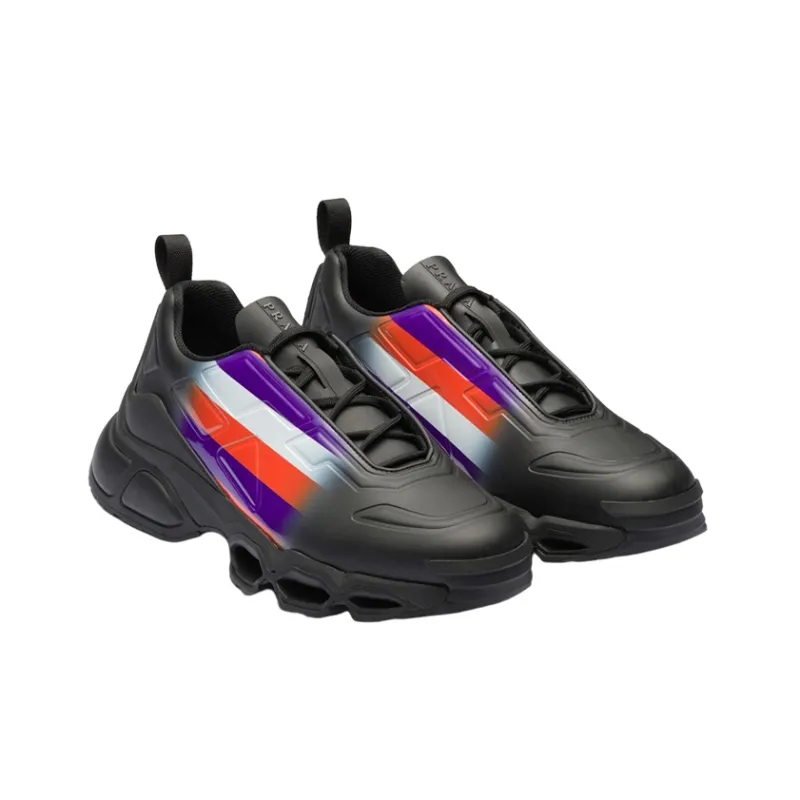 PRADA Collision Cross Sneaker Black Violet-1