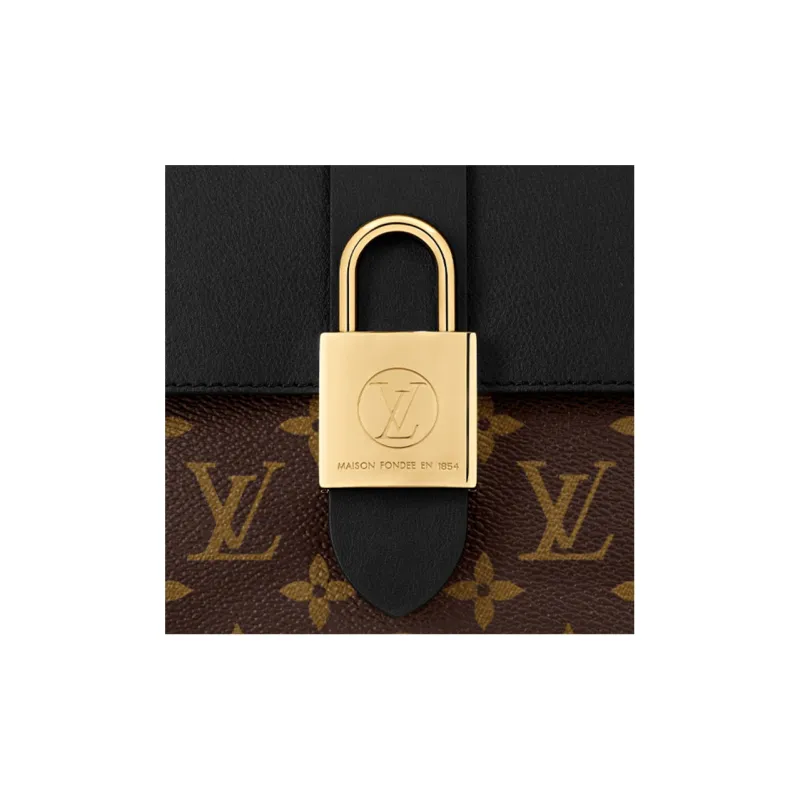 LOUIS VUITTON Locky Monogram Bb Noir-5