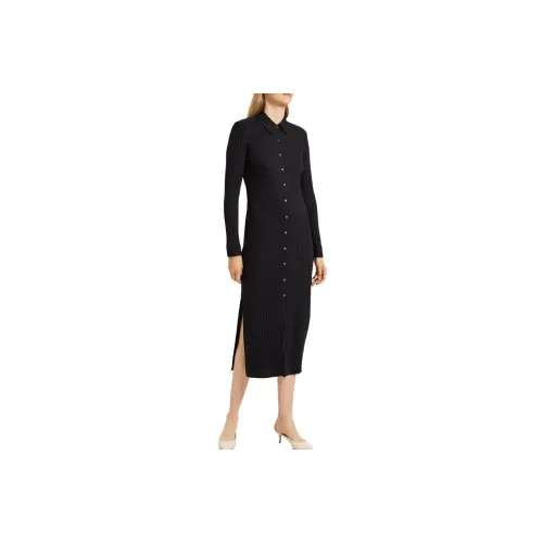 THEORY Long-Sleeved Dresses Women's Black