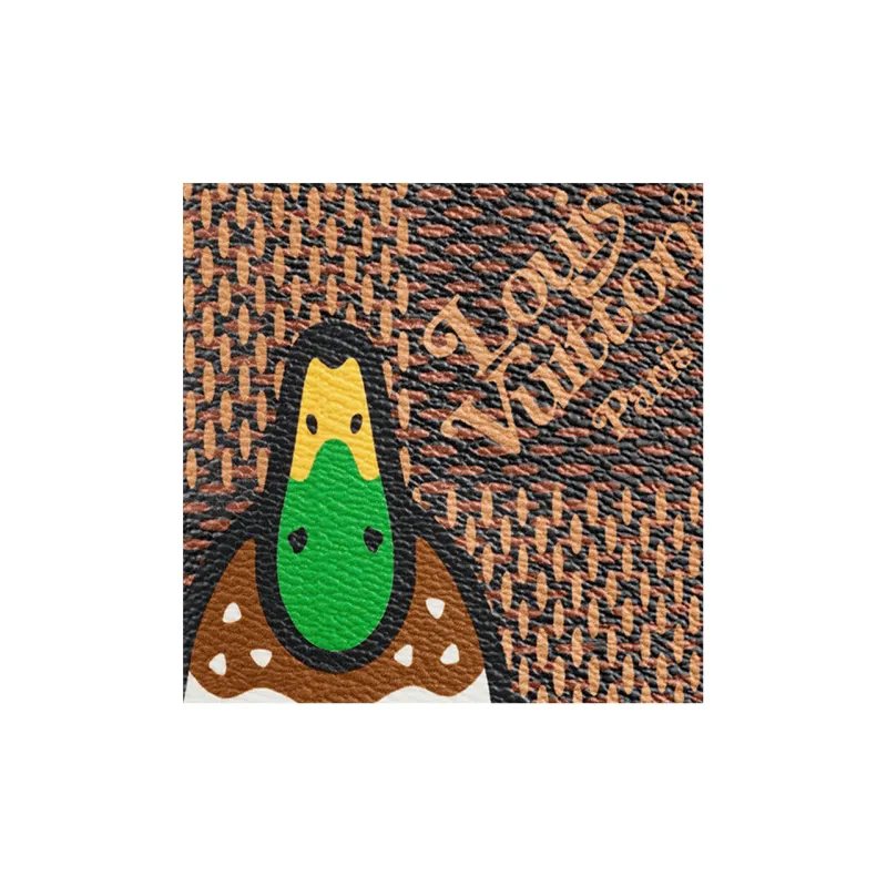 LOUIS VUITTON X Nigo Brazza Wallet Damier Ebene Giant Brown-4