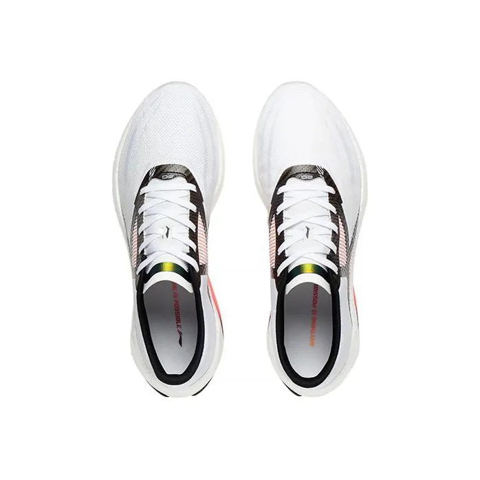 LiNing Super Light 20 Abrasion Resistant Breathable Low Top Running Shoes Men's White Black-2
