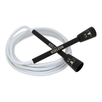 BSELEON Professional Racing Non Countable Jump Ropes Fitness Crowd PVC Cord, Plastic Controller 3m