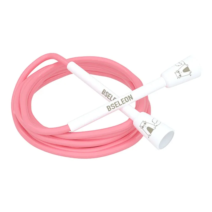 BSELEON Professional Racing Non Countable Jump Ropes Fitness Crowd PVC Cord, Plastic Controller 3m-20
