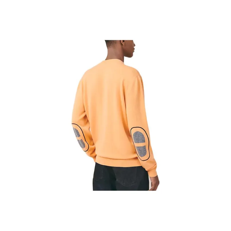 HERMES Cashmere Sweaters Men Orange-1