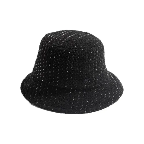 CHANEL Bucket Hats Women's Black