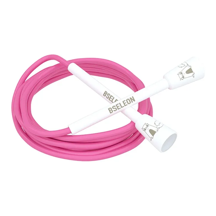 BSELEON Professional Racing Non Countable Jump Ropes Fitness Crowd PVC Cord, Plastic Controller 3m-18