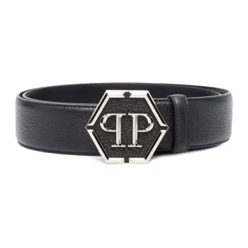 PHILIPP PLEIN Logo plaque Leather Belt