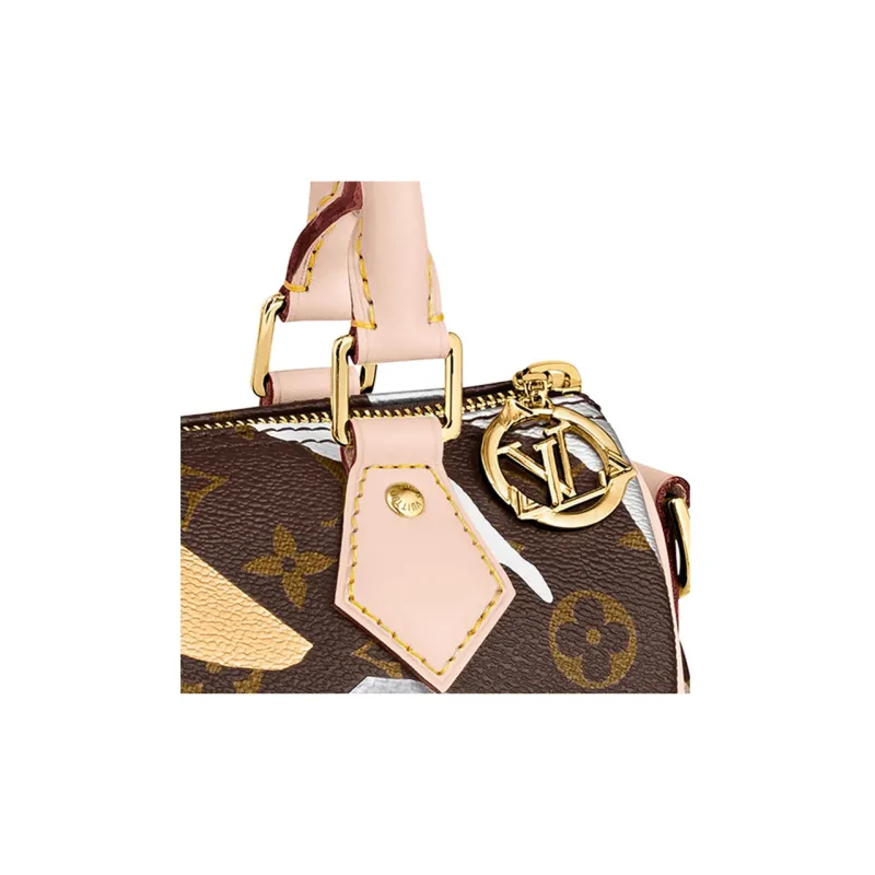 LOUIS VUITTON Lvxlol Speedy Bandouliere Monogram Bb Gold/Silver-4