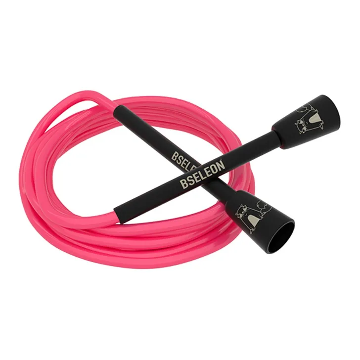 BSELEON Professional Racing Non Countable Jump Ropes Fitness Crowd PVC Cord, Plastic Controller 3m-16