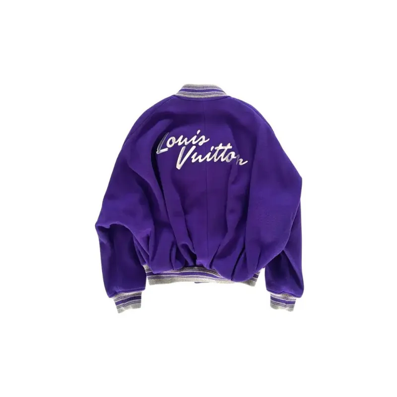 LOUIS VUITTON Baseball Jacket Jackets & Coats Men's Purple-1