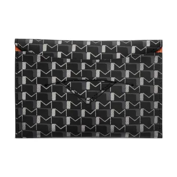 Moynat Canvas 1920 Canvas Envelope Bag Passport Holder Men's Black/Orange