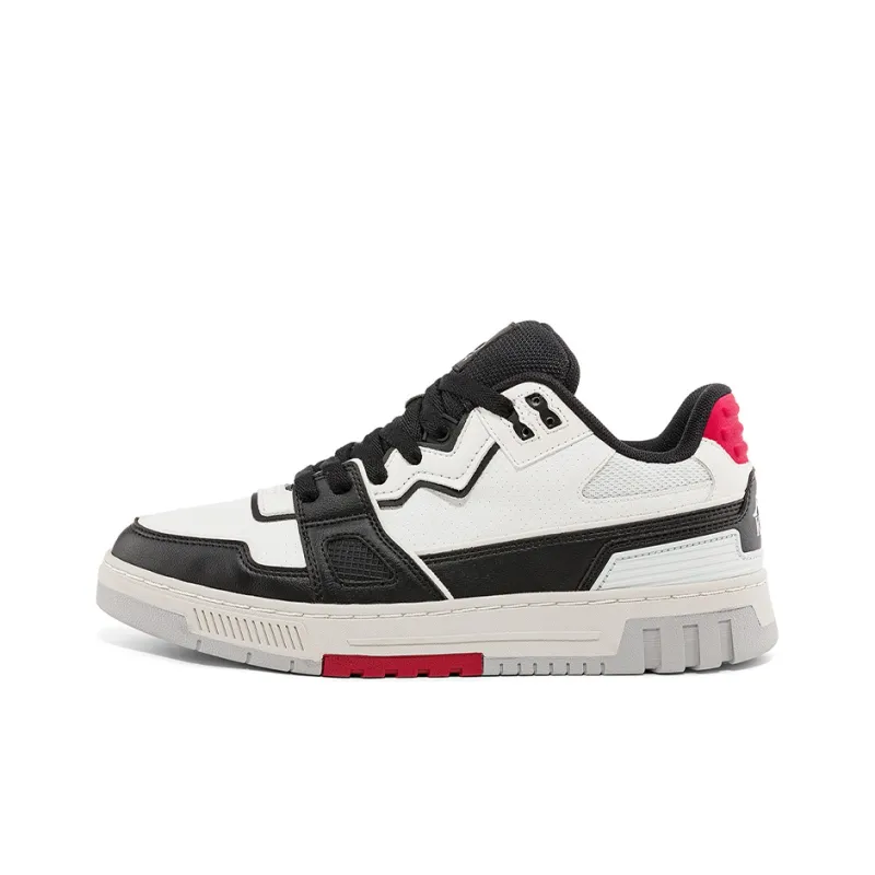 Kappa Low Top Skateboard Shoes Unisex White Black-0