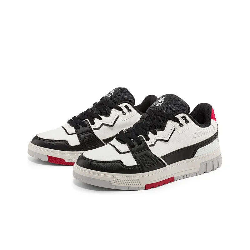 Kappa Low Top Skateboard Shoes Unisex White Black-2