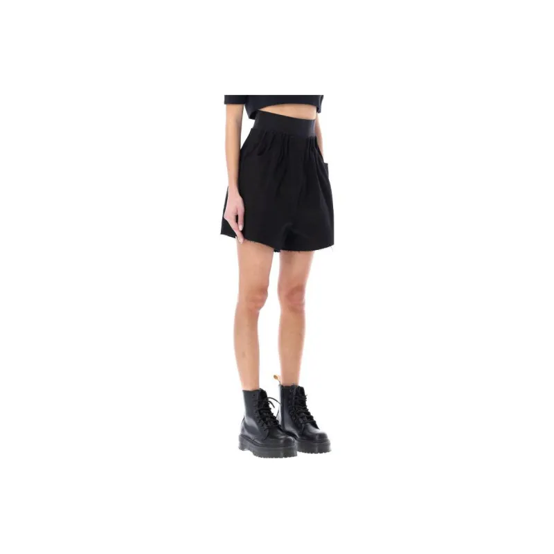 RAF SIMONS High waisted Cotton Shorts-2