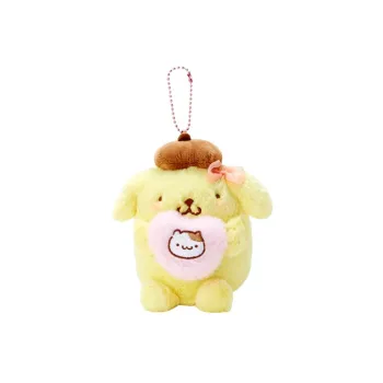 Sanrio Heart Little Buddy Collection Pompompurin Dolls Plush Pendant 14cm Height