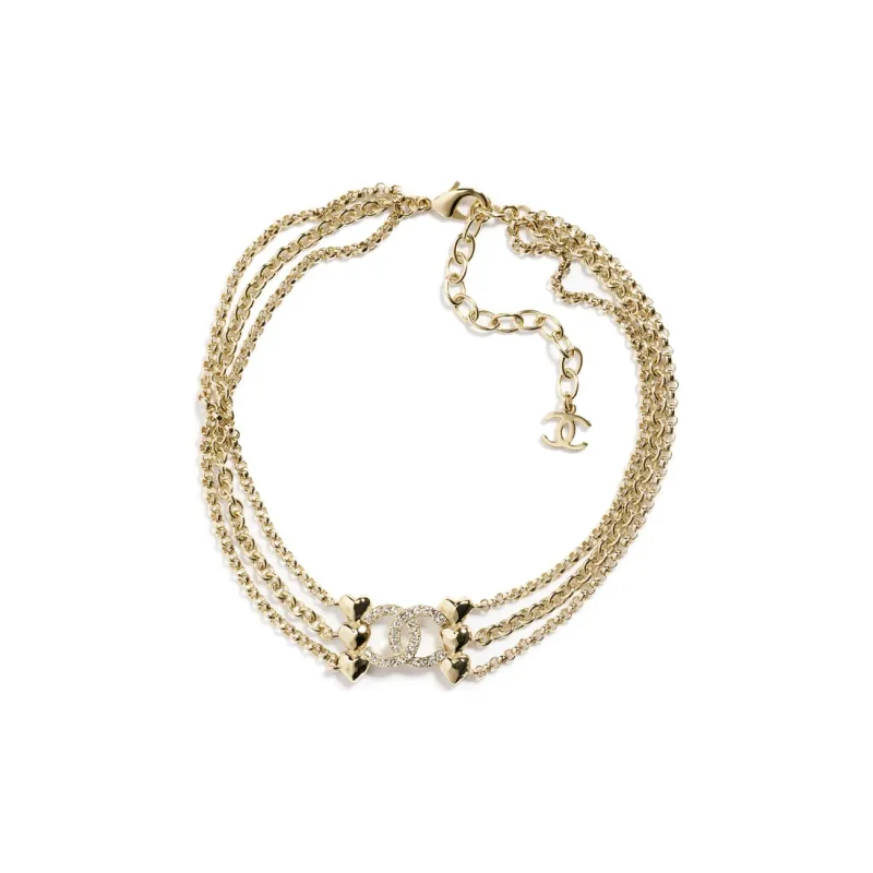 CHANEL Metal Necklaces Women's Gold-0