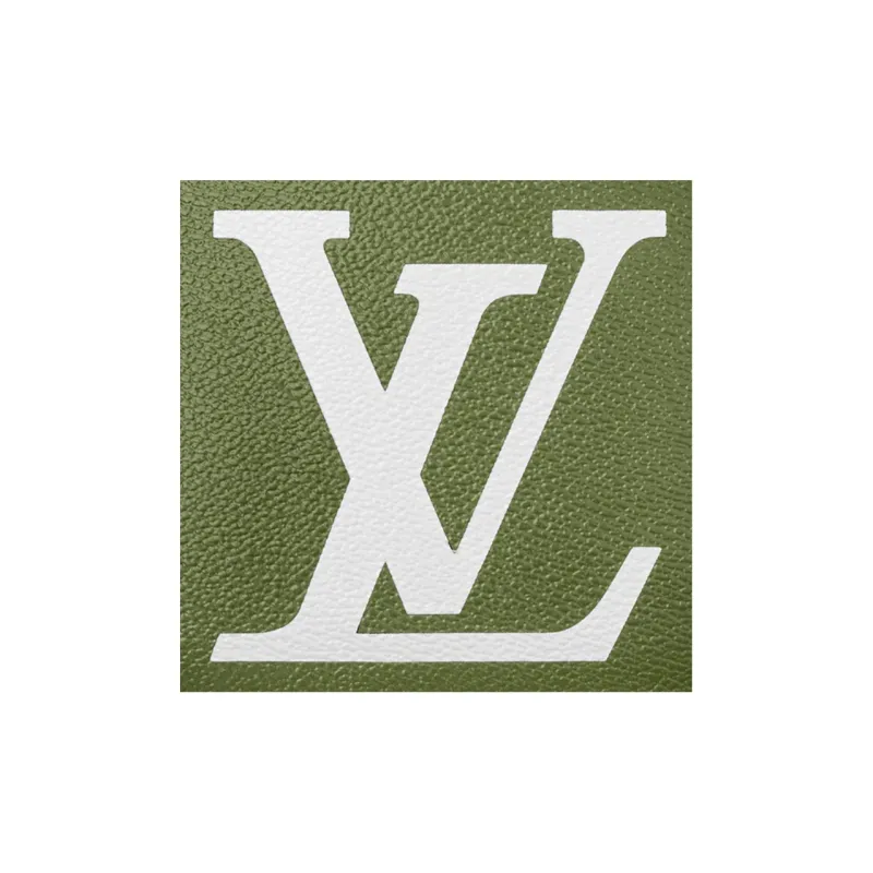 LOUIS VUITTON Cosmetic Pouch Monogram Giant Khaki Green/Beige-4