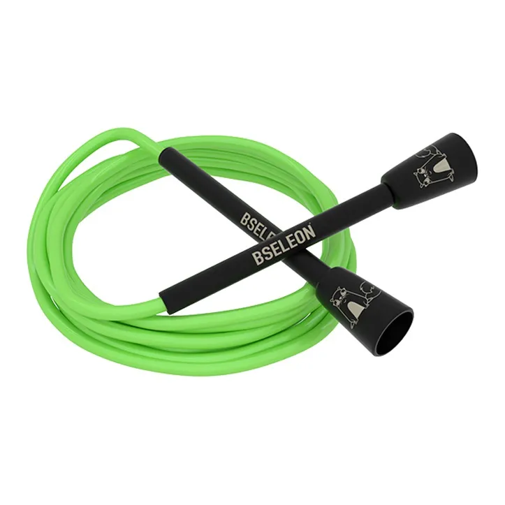 BSELEON Professional Racing Non Countable Jump Ropes Fitness Crowd PVC Cord, Plastic Controller 3m-11