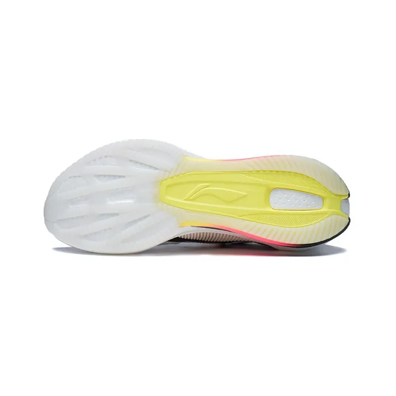 LiNing Super Light 20 Abrasion Resistant Breathable Low Top Running Shoes Men's White Black-4