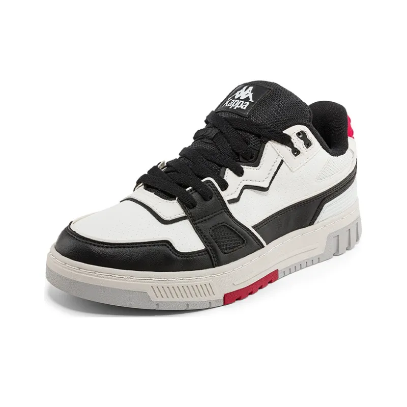 Kappa Low Top Skateboard Shoes Unisex White Black-1