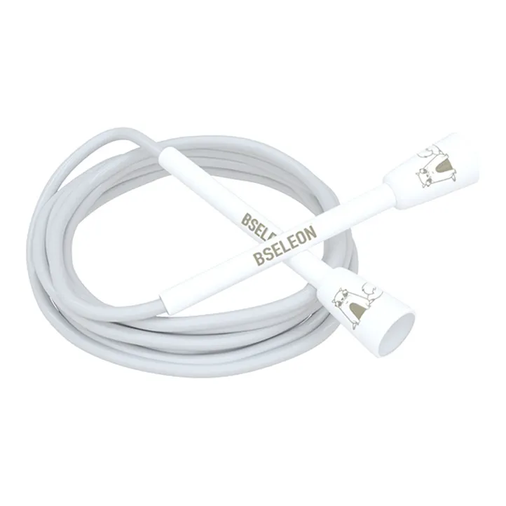 BSELEON Professional Racing Non Countable Jump Ropes Fitness Crowd PVC Cord, Plastic Controller 3m-13