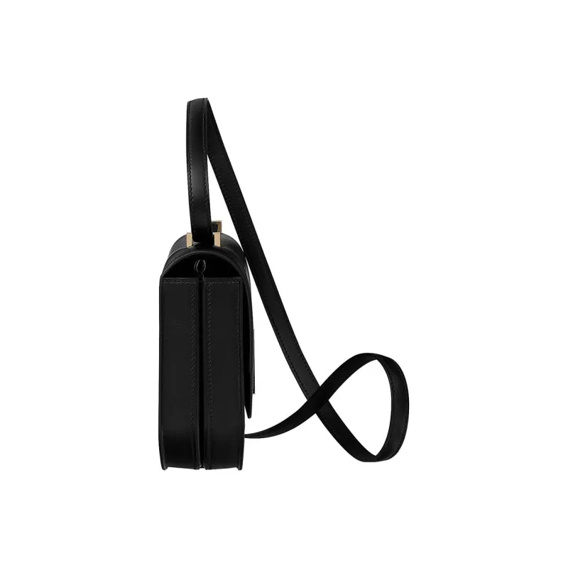HERMES Mosaique Monsieur Calfskin Shoulder Bag Crossbody Bag Mini Women's Noir Black-2