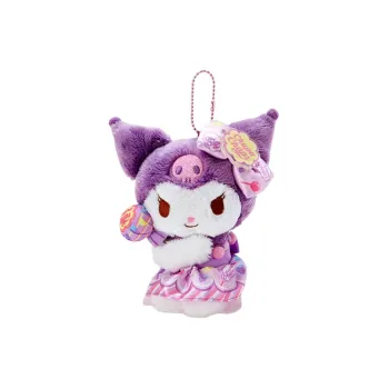 Sanrio Kuromi Pearl Jewelry Collaboration Dolls Plush Pendant 16cm High