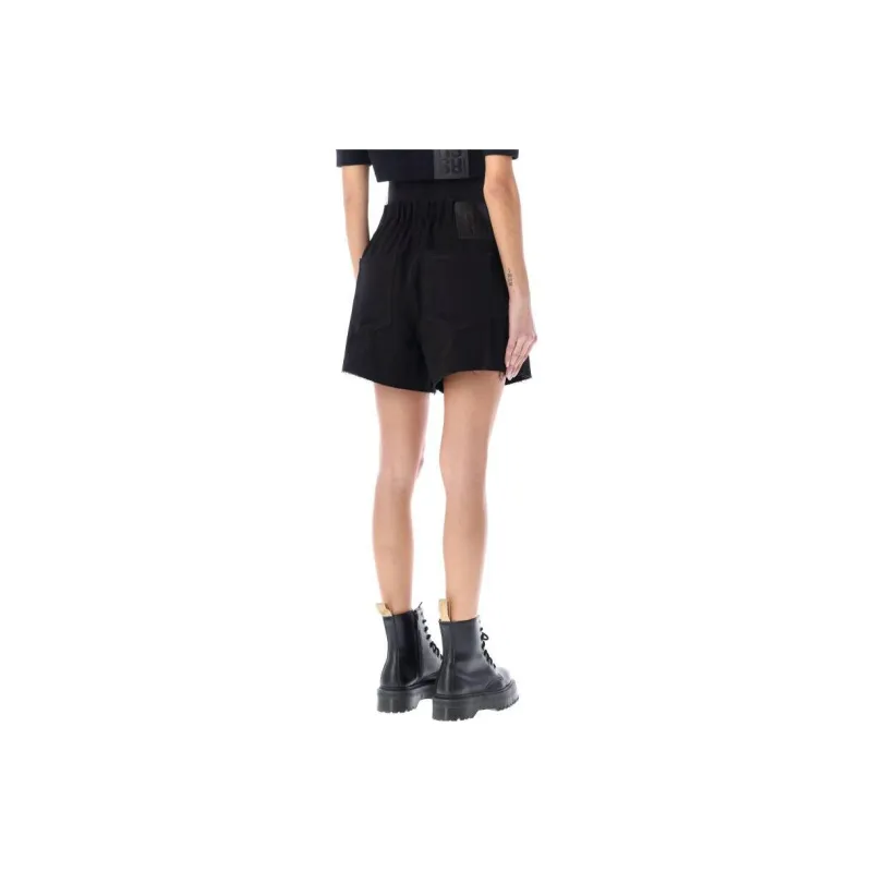 RAF SIMONS High waisted Cotton Shorts-1