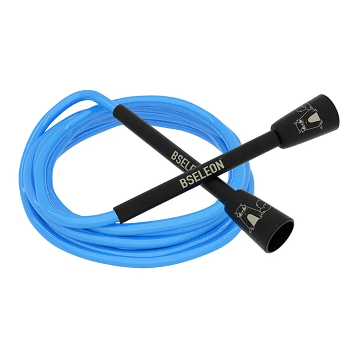 BSELEON Professional Racing Non Countable Jump Ropes Fitness Crowd PVC Cord, Plastic Controller 3m-9