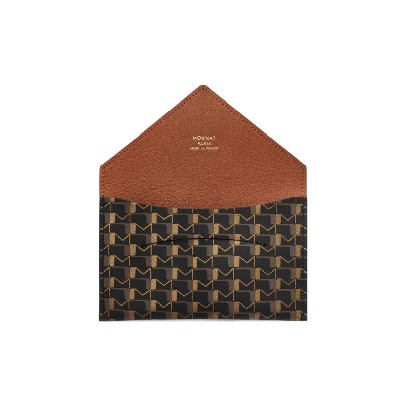 Moynat Canvas 1920 Canvas Envelope Bag Passport Holder Men's Black/Brown-1